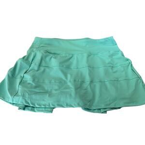 Husnainna Mint Green Slinky Knit Tennis Golf Skort Woman Size 10 Sporty